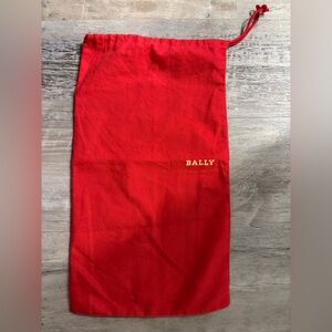 Bally Scarlet Red Dust Bag with Drawstring
